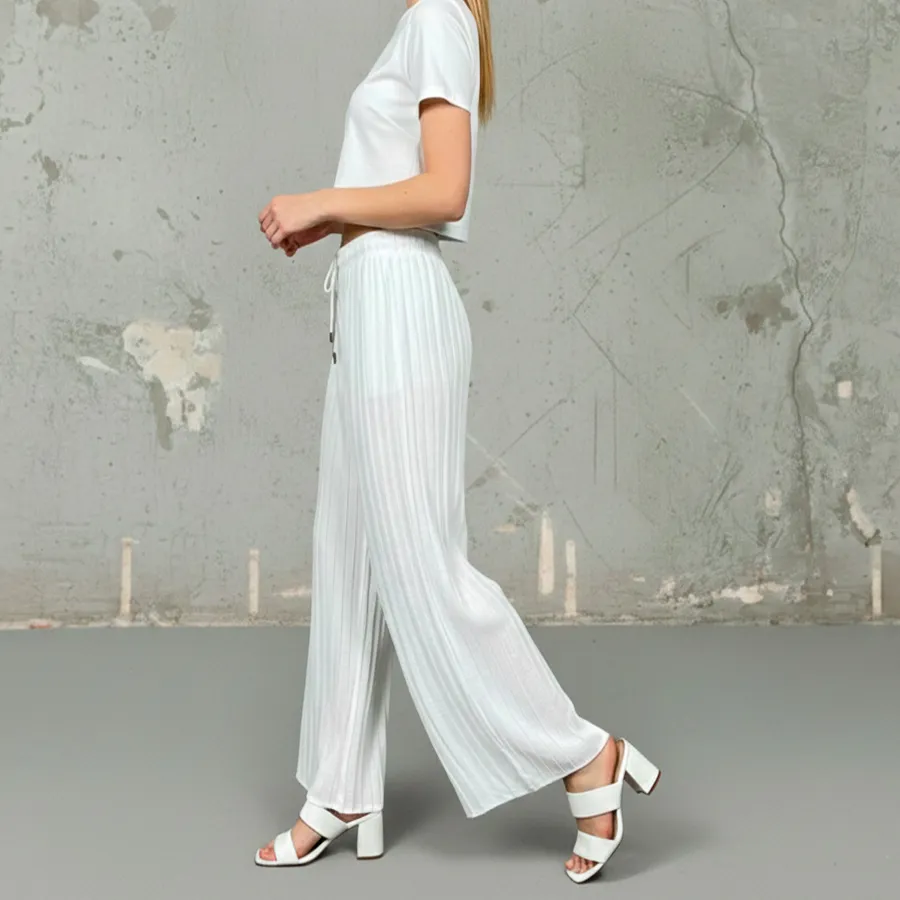 AD2603 pantalon de mujer corte ancho 9296